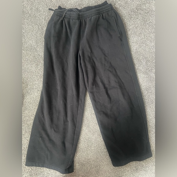 Cotton fleece oversized double waistband pant - Picture 1 of 3